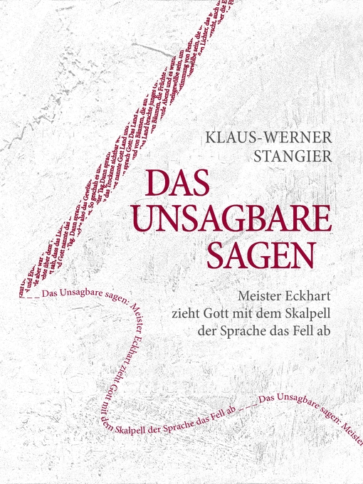 Title details for Das Unsagbare sagen by Klaus-Werner Stangier - Available